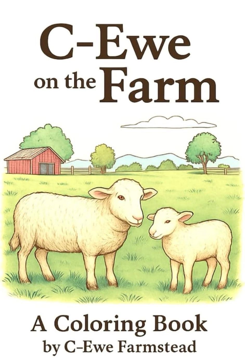 C-Ewe on the Farm coloring book