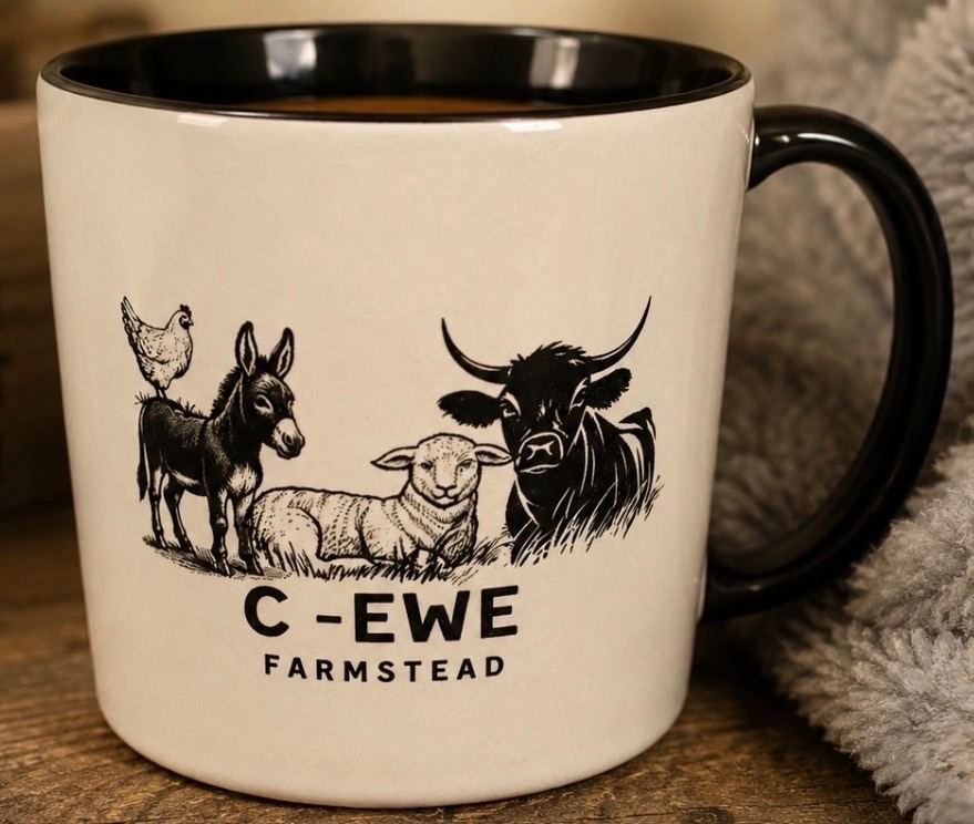 C-Ewe Farmstead coffee mug